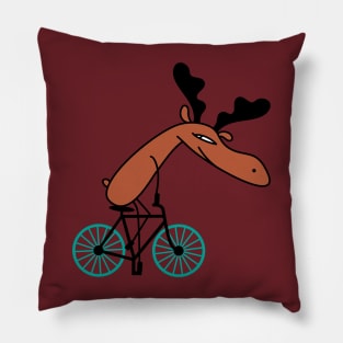 Bicycle moose (b) Pillow