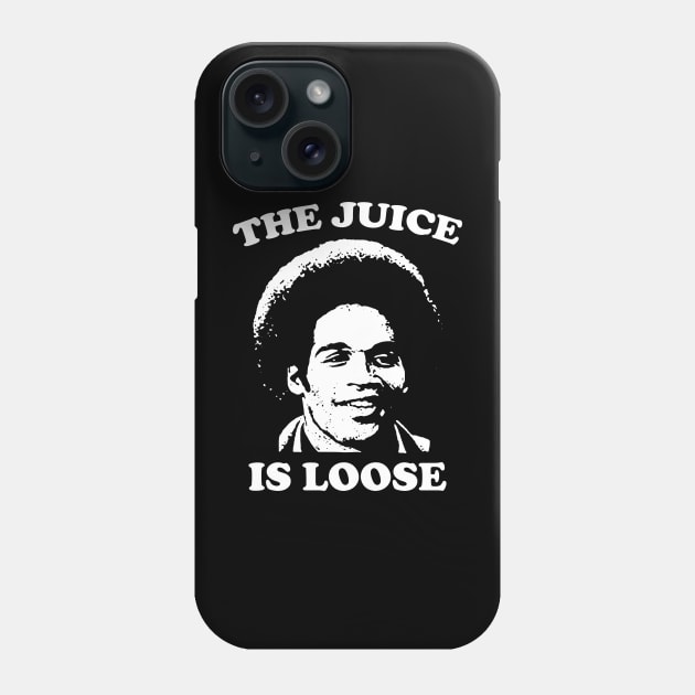 The Juice Is Loose - OJ Simpson Phone Case by devilcat.art