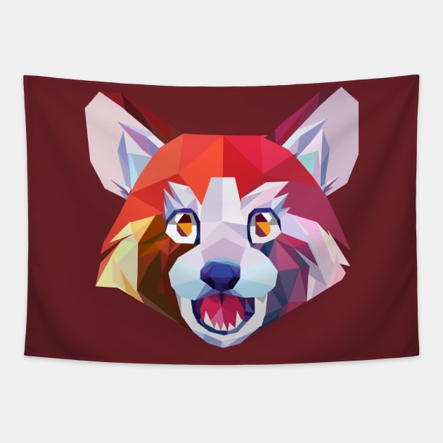 Low-Poly Redpanda Tapestry by Baja Gryphon