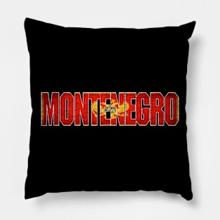 Montenegro Flag for Men Women Montenegro National Pride Pillow