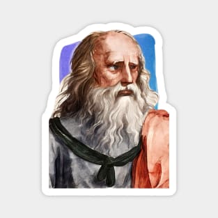 Greek Philosopher Plato illustration Magnet