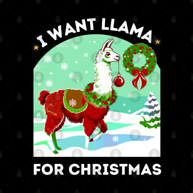 Llama Love for Christmas by AlephArt