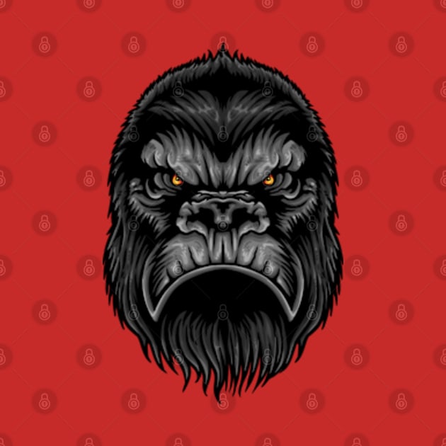 Gorilla face by SAN ART STUDIO 