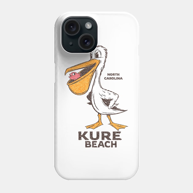 Nags Head, NC Summertime Vacationing Pelican & Fish Phone Case by Contentarama