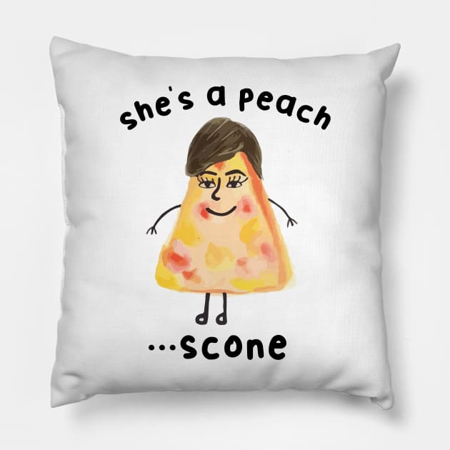 Hobo Johnson - Peach Scone Pillow by Capricorn Jones