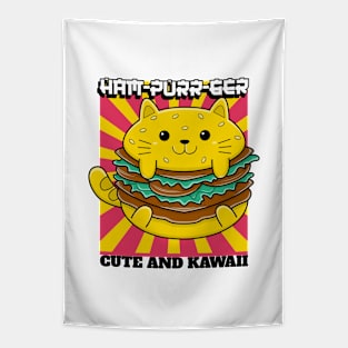 Ham-purr-ger - Cat Puns Tapestry