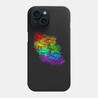 Rainbow Dinosaurs Phone Case