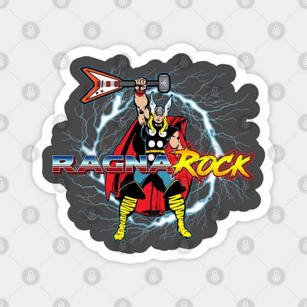 Thor RagnaROCK!!! Magnet by ForbiddenMonster