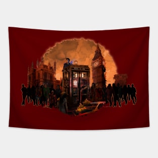10th Doctor trapped in the zombie land Tapestry