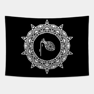 Aquarius zodiac design Tapestry