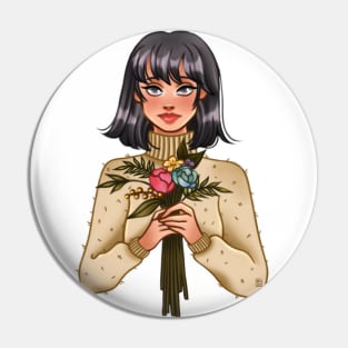 Flowers Bouquet Pin