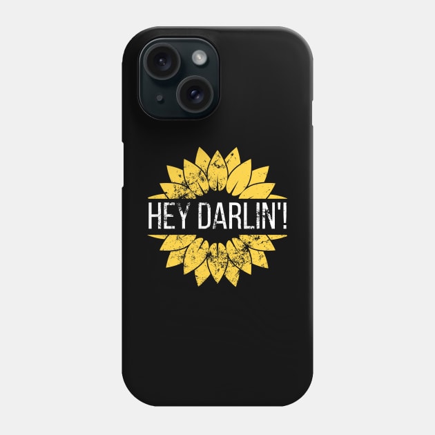 Sunflower Hey Darlin Design Phone Case by Juliet & Gin