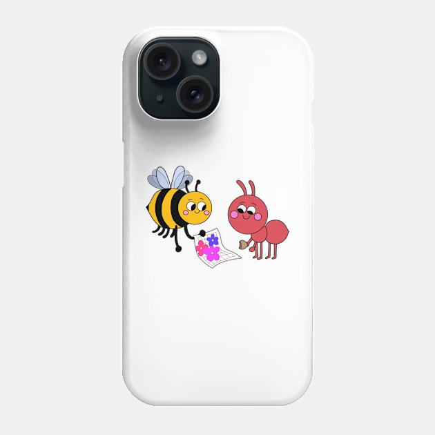 Bee and Ant Bumble Nums Phone Case by LeeAnnaRose96