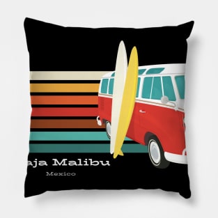 Go to Baja Malibu, Mexico for Surfing T-Shirt Pillow