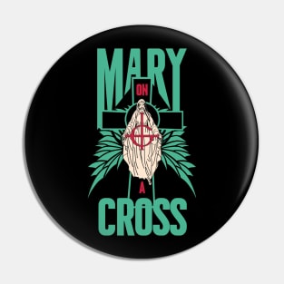 mary on a cross Pin