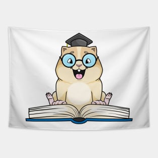 Hamster Nerd Book Tapestry