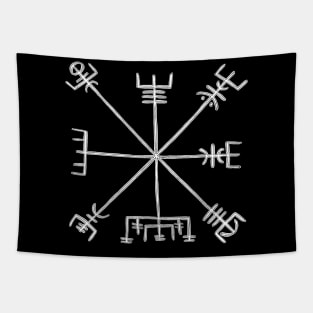 Nordic Magical Stave Vegvisir Tapestry