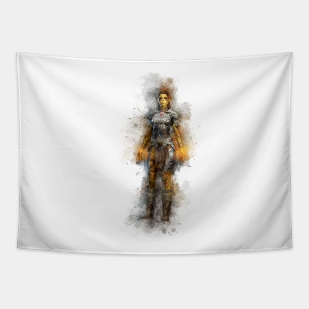 Lae'Zel - Baldur's Gate 3 (Watercolor) Tapestry by Stylizing4You