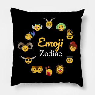 The great emoji zodiac Pillow