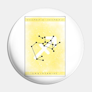 Sagittarius star sign design Pin