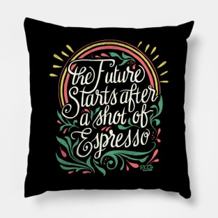 Start with Coffee Pillow