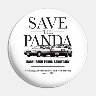 Save the Panda AE86 Pin