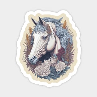 Floral Horse Magnet