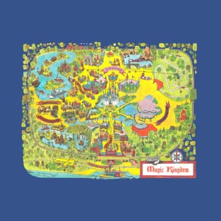 1971 Magic Kingdom Map T-Shirt