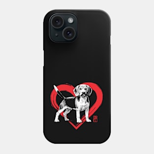 I Love My Beagle - I Love my dog - Cheerful dog Phone Case