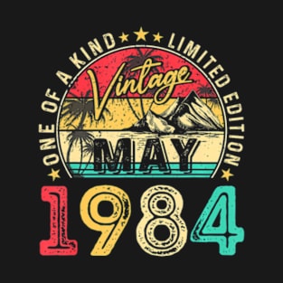 40Th Birthday Funny May 1984 40 Year Old Men Women T-Shirt