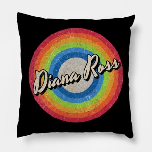 Vintage Style circle - Diana Ross Pillow