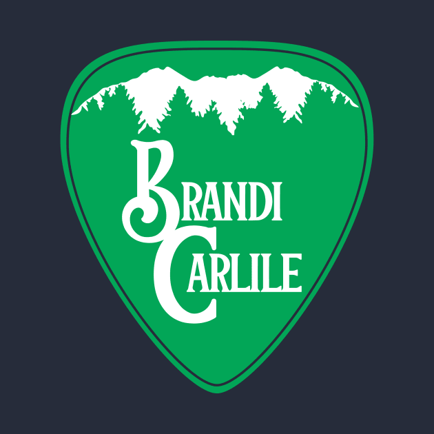 Brandi Carlile Guitar Pick Green by capesandrollerskates 