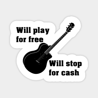 Guitar player Magnet