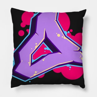 Letter O - Graffiti Street Art Style Pillow