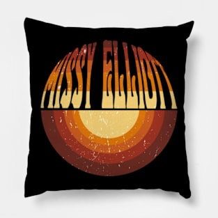 Rainbow Missy Graphic Proud Name Birthday 70s 80s 90s Vintage Styles Pillow