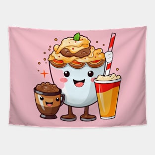 Galato  kawaii  junk food T-Shirt cute  funny Tapestry