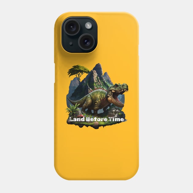 LAND BEFORE TIME Phone Case by MufaArtsDesigns