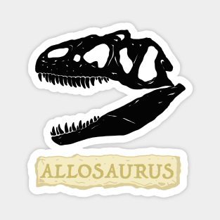 Allosaurus Skull Fossil Magnet