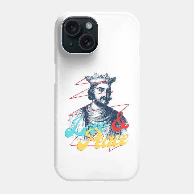 PEACE AND LOVE Phone Case by elm4hd1-arts