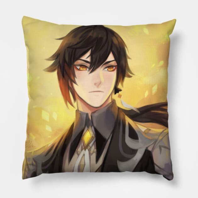 Zhongli Pillow by Kutty Sark