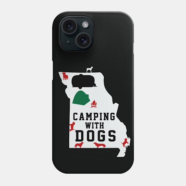 Camping With Dogs In Missouri , The Show-Me State Phone Case by soufyane