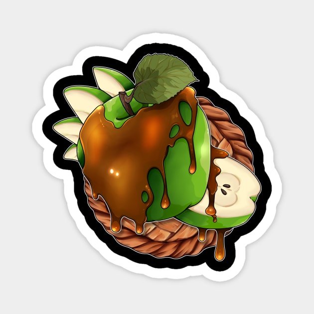 Granny Smith Caramel Apple Pie Magnet by Minji Fox