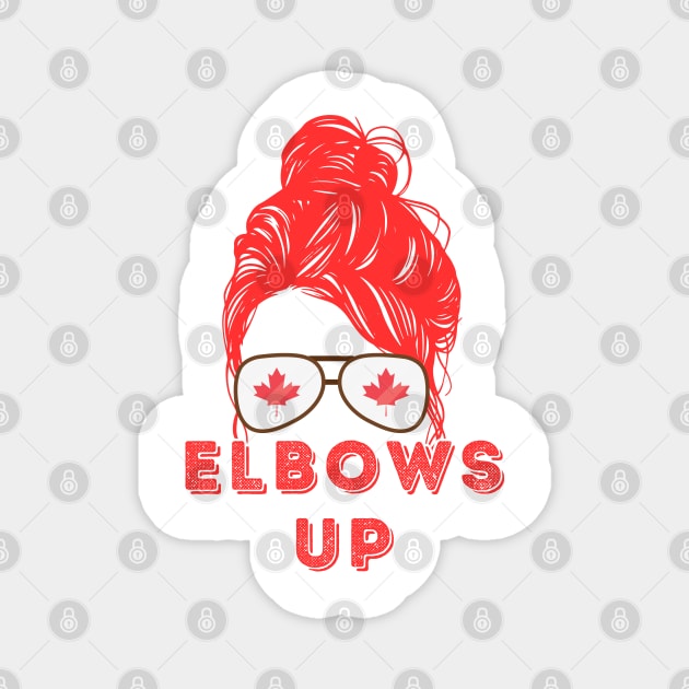 Elbows-Up Magnet by Creatifly Graphic Tees