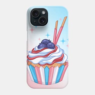 Trans-Cupcake [LGBTQ+ Sweets] V2 Phone Case