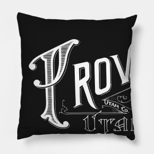 Vintage Provo, UT Pillow