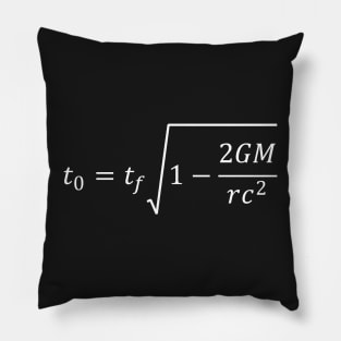 Gravitational Time Dilation Of General Relativity Pillow