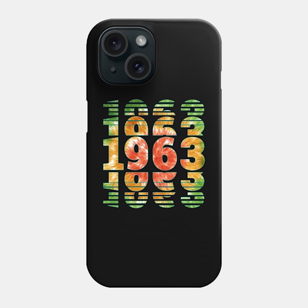 Tie Dye 1963 Birthday Phone Case by sevalyilmazardal