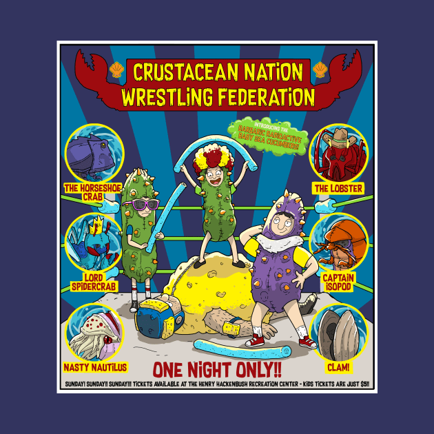 CRUSTACEAN NATION WRESTLING FEDERATION by leckydesigns