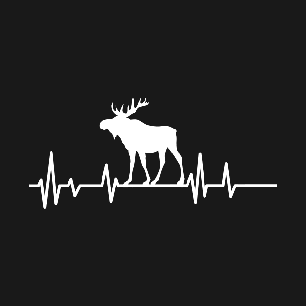 moose heartbeat lover,moose gift animal deer nature in alaska elk by mezy