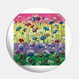 Cornflower field Pin